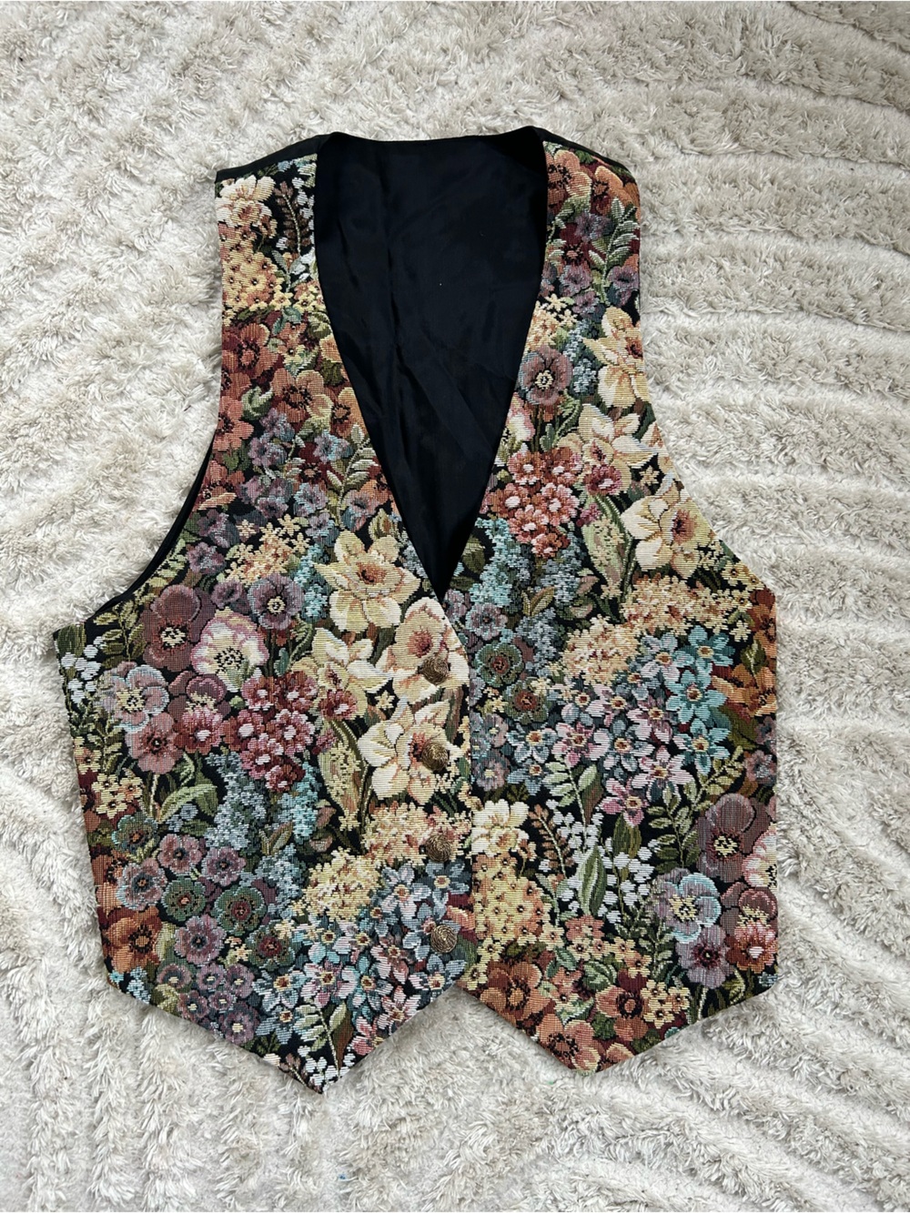 Floral Tapestry Side Women's Vest